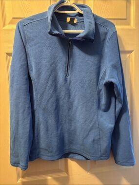 Old Navy Light Blue Men's Half-Zip Fleece Pullover